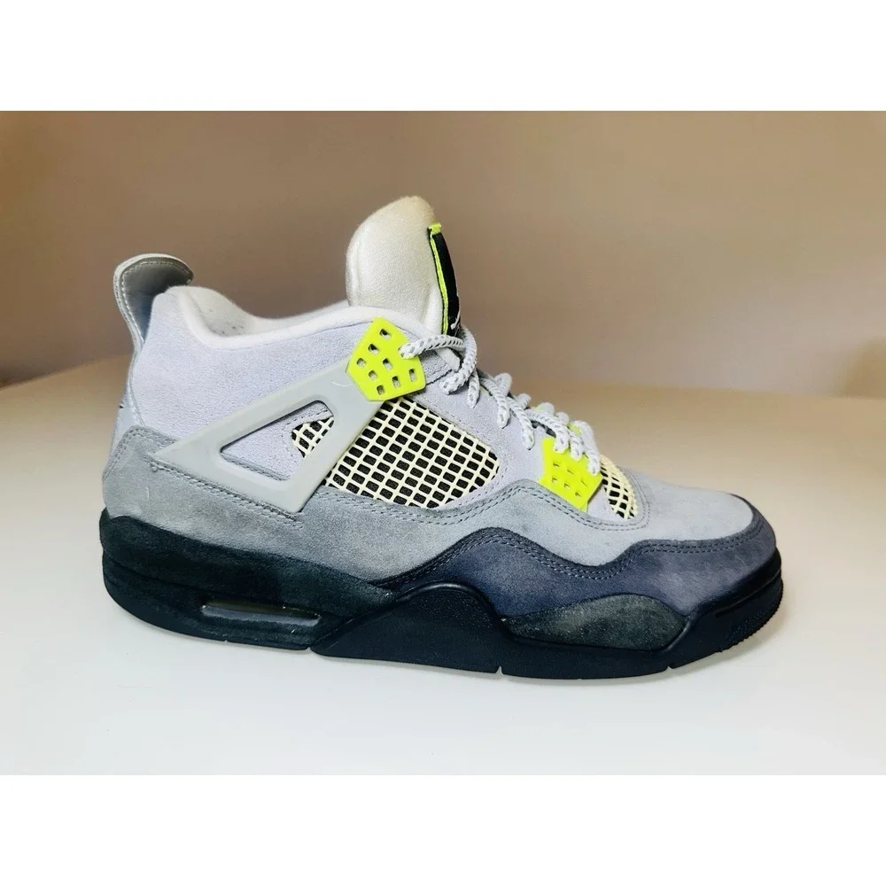 NIKE AIR Jordan 4 Retro SE‎ 'Neon 95' Sneakers Size 9 CT5342 007